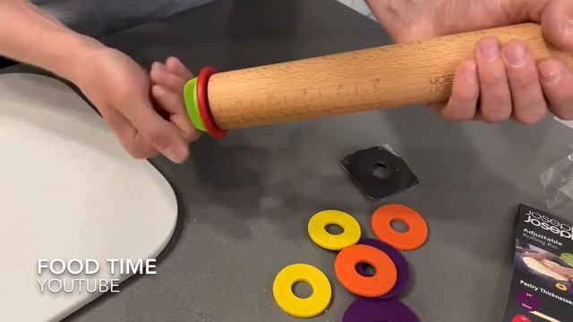 Скалка регулируемая Joseph Joseph 42x6,5x6,5 см разноцветная Обзор. Кухонные Гаджеты