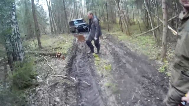 УАЗ Хантер на жёсткой глине дорога на рыбалку 4x4, Off Road смотреть онлайн