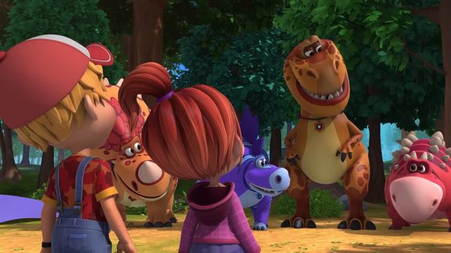 🦖 TURBOZAURS - FROM THE BEGINNING. PART 4🤣 Family Kids Cartoon 🤣 Dinosaurs Cartoon for Kid смотреть онлайн
