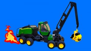 Песенка про машинки лесовоз и харвестер || Мультик про машинки