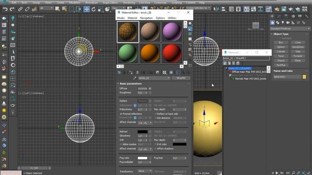 Редактор материалов 3DS Max и его интерфейс смотреть онлайн