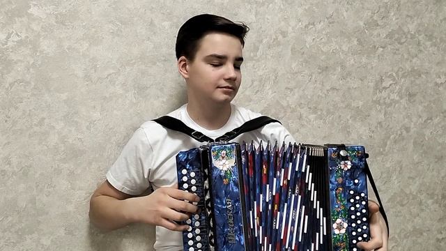 В честь 8 марта🌷// БЕЛЫЕ РОЗЫ, на гармони смотреть онлайн