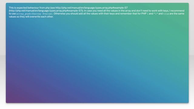 Why PHP lose item value of array? смотреть онлайн