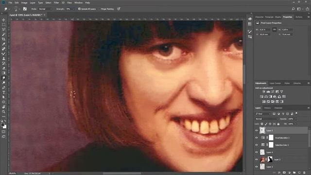 Old photo repair. Remove dust and scratches photoshop. смотреть онлайн