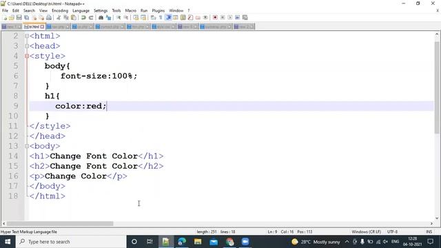 How To Change Font Color Using CSS смотреть онлайн