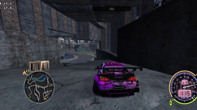 NFS MW BE hight textures + mod car in box86droid emulator windows смотреть онлайн
