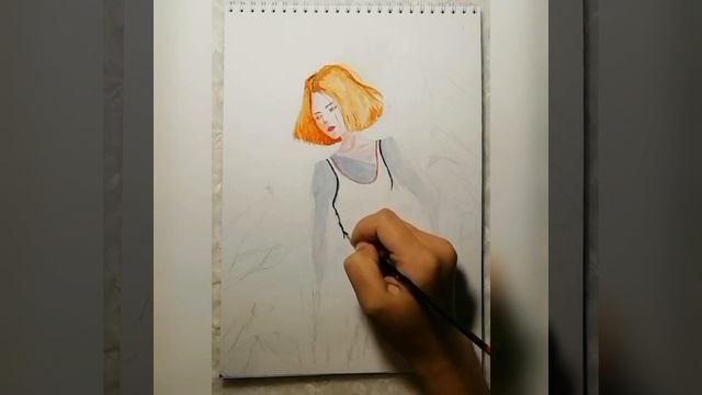 Человек акварелью/как нарисовать в цвете? смотреть онлайн