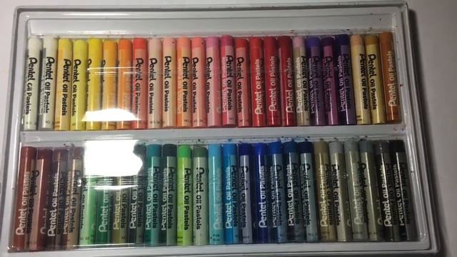 Обзор на пастель масляную Pentel 