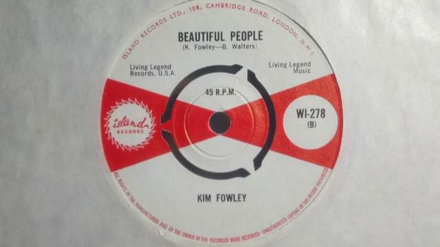 Hippie - KIM FOWLEY - Beautiful People - ISLAND WI 278 UK 1966 Minimalist Gem смотреть онлайн