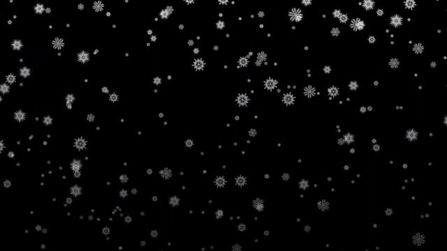 Alpha Channel Footage Winter Snowflakes - Альфа канал футаж зимние  снежинки
