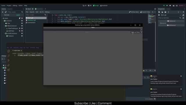 (GODOT 3) Creating A Desktop App in Godot Ep. 4 | Saving Our List With JSON смотреть онлайн