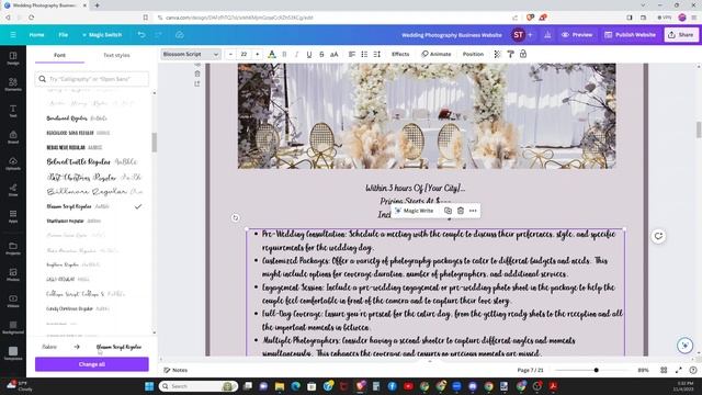 How to edit your new Canva Wedding Photography Website Template смотреть онлайн