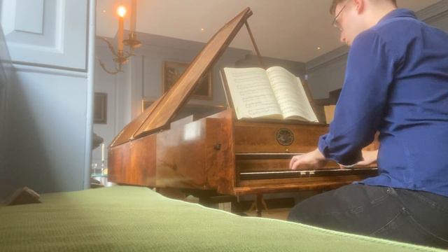 Handel ~ Passacaille in g minor, suite no. 7. Harpsichord 1754 Original by Jacobus Kirkman. смотреть онлайн