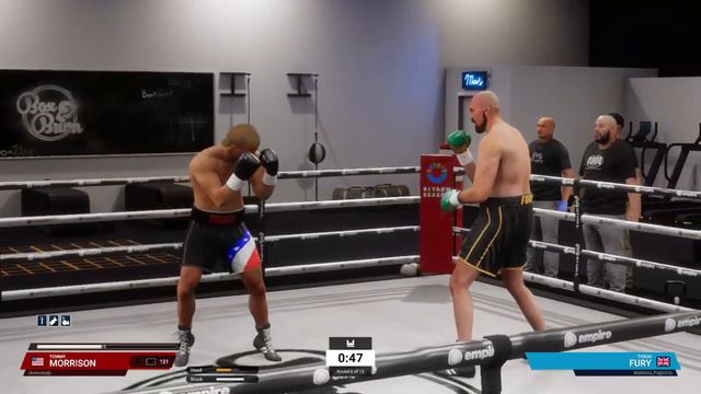 Undisputed(онлайн бой)TOMMY MORRISON vs TYSON FURY смотреть онлайн