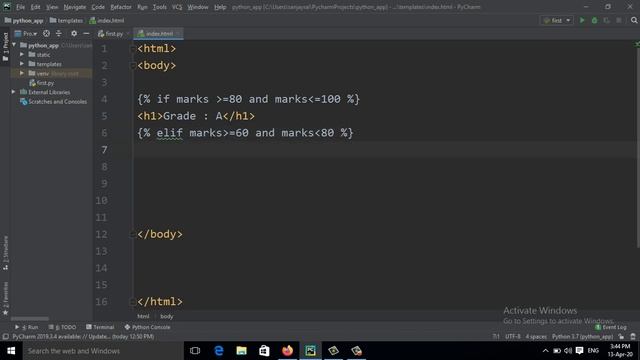 8: Python Flask Tutorial for Beginners || if else condition (Hindi) смотреть онлайн