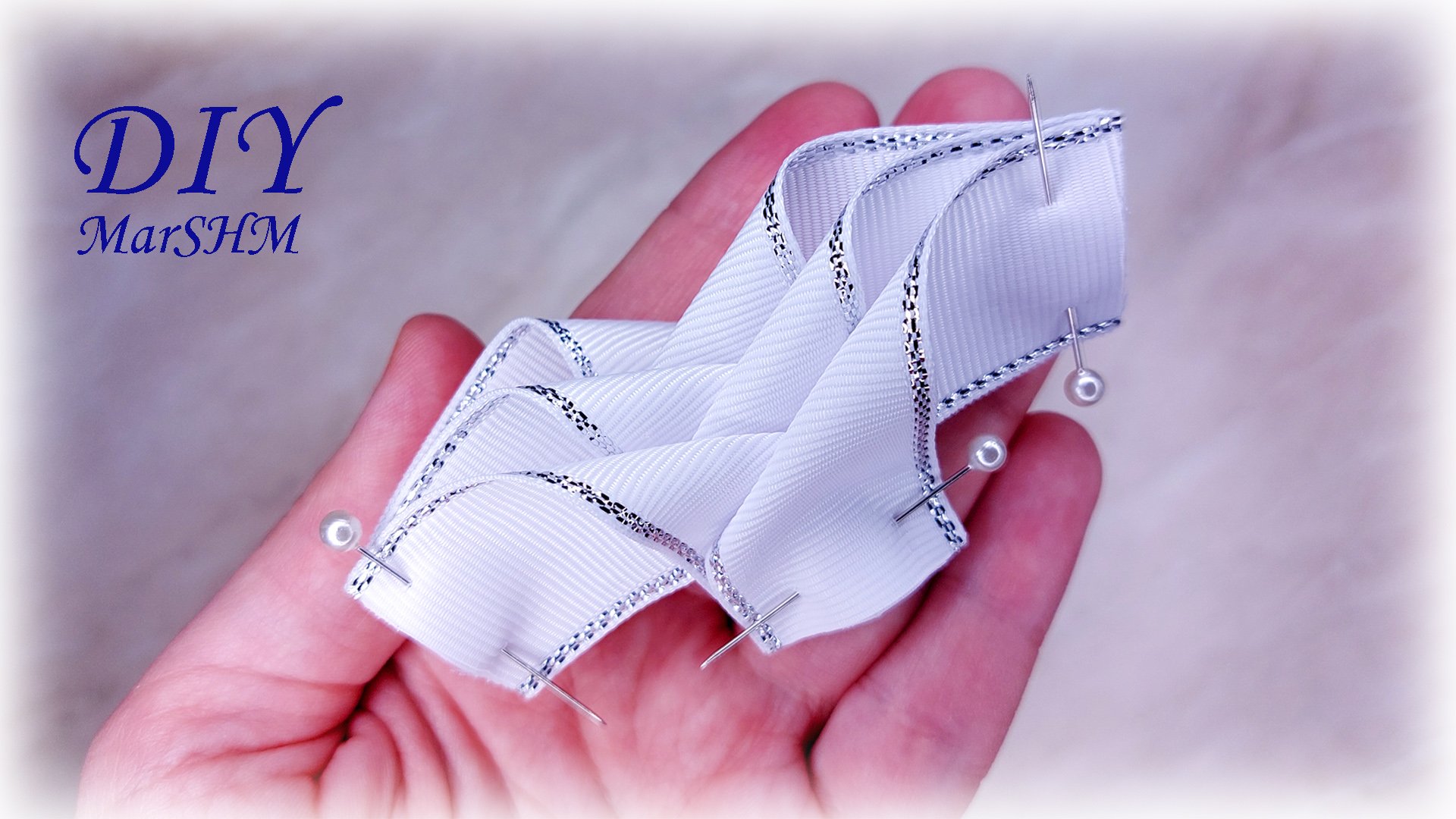 Невероятная красота! Бантики из лент своими руками канзаши мк смотреть онлайн