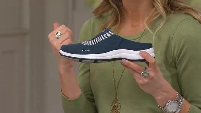 Ryka Canvas Gingham Slip-on Clogs - Largo with Courtney Cason смотреть онлайн