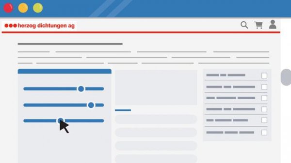 Explanatory video webshop Herzog Dichtungen AG