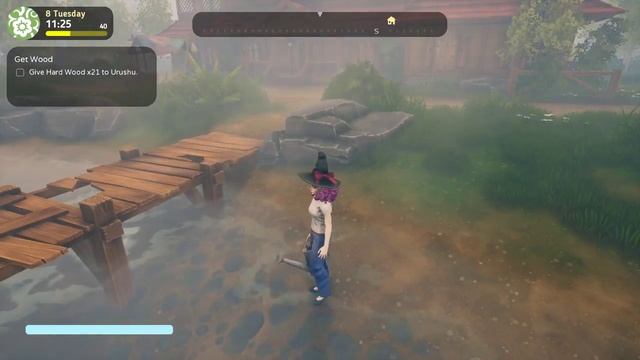 The Witch of Fern Island - PT2 Gameplay. Gathering and gardening. смотреть онлайн