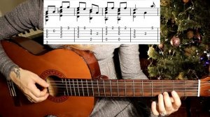 В лесу родилась ёлочка | На гитаре + урок
