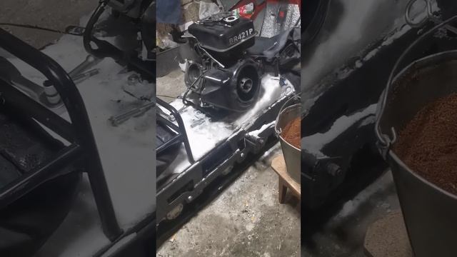 #village Двигатель в порядке???,причина смерти ? другая #мотобуксировщик #мотособака #villagelife