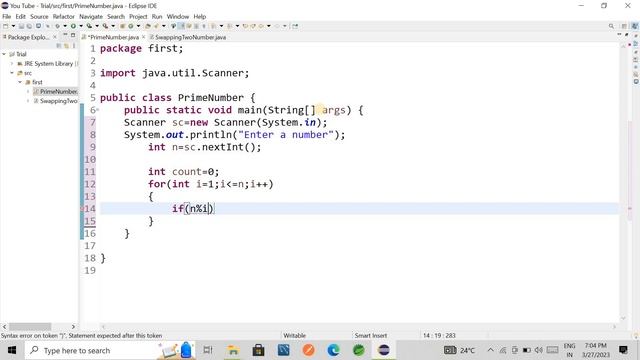 Program check a number Prime Number or Not in Java Programming смотреть онлайн