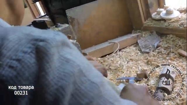 Токарные работы по дереву в России, Резьба по дереву - Wood turning in Russia, wood Carving смотреть онлайн