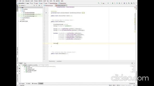 Write to Internal Storage File (Android Studio) Part 1 смотреть онлайн