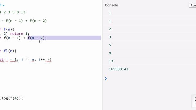 PASV: JavaScript. Поиск чисел Фибоначчи смотреть онлайн