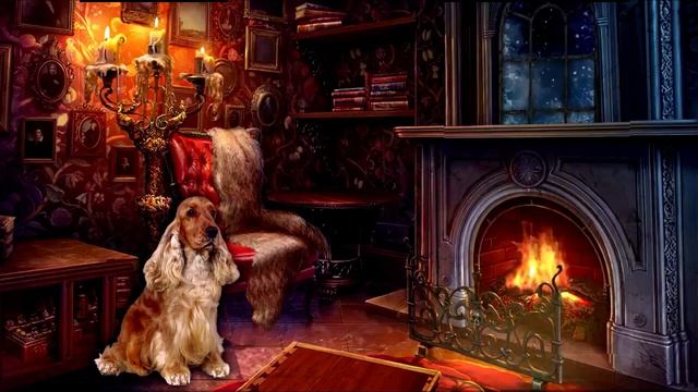 Звуки метели и расслабляющие звуки камина для Сна В Успокаивающей комнате Звуки Метели с камином смотреть онлайн