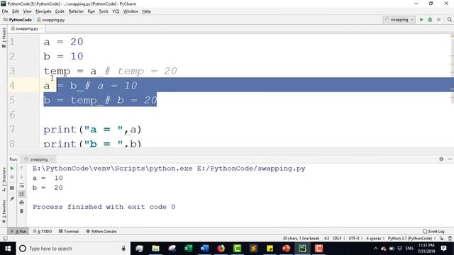 Python Bangla Tutorials 49 : Swapping | End of Basic Python смотреть онлайн