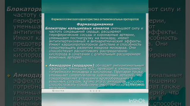 Антиангинальные средства