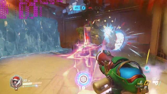 Overwatch on a MacBook + GTX 1050 Ti (Ultra, 1080p, Thunderbolt 1) смотреть онлайн