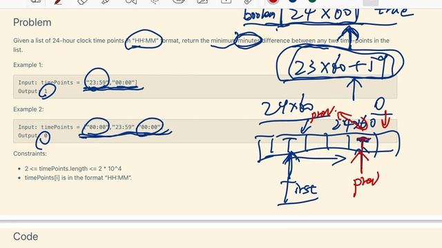 贾考博 LeetCode 539. Minimum Time Difference смотреть онлайн