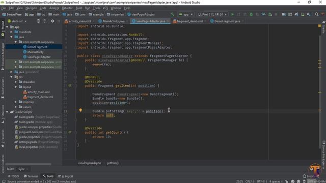 Android tutorial - 44 - How Create Swipe View | Sliding Tabs using View Pager ( ViewPager ) смотреть онлайн