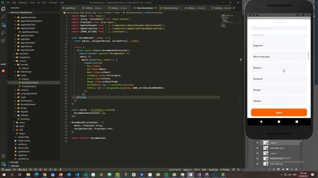 Daily Recipe App with React Native смотреть онлайн