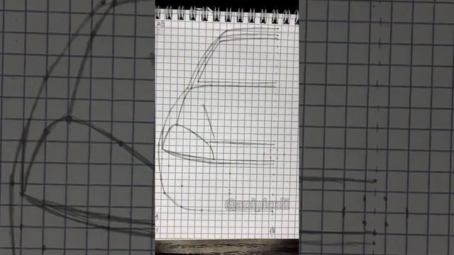 Как нарисовать Ладу Калину по клеточкам смотреть онлайн