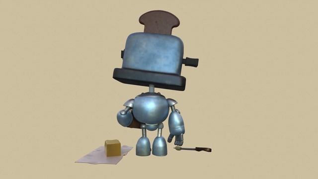 Тостер робот в ZBrush Sad Toaster смотреть онлайн