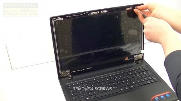 How to replace LCD screen on Lenovo 300 15 by women, replacment, disassembly DIY