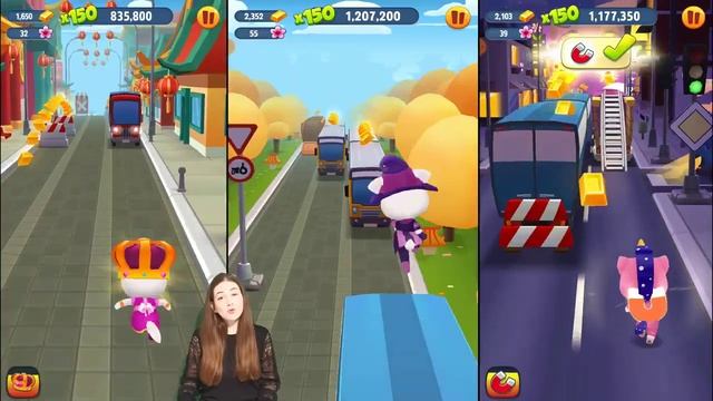 Talking tom gold run Talking tom run for gold Princess Witch and Unicorn Angela смотреть онлайн