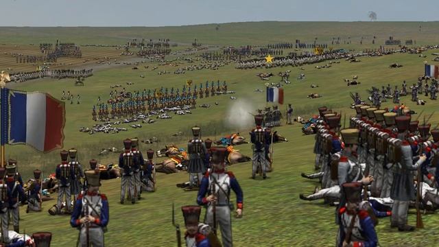 Scourge of War Waterloo Multiplayer Battle with the mod Les Cent Jours смотреть онлайн