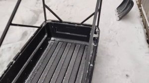 #2 Корыто для вывоза снега. Сани для уборки снега. Как вывезти снег. Корыто для снега своими руками