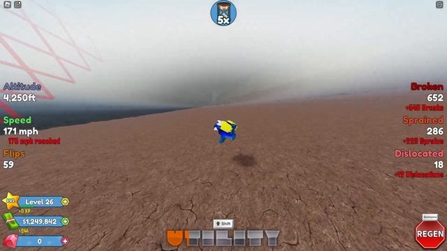 Broken Bones 5 - 50,000+ Foot Fall! (Roblox) смотреть онлайн