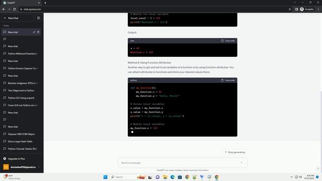 How to get set local variables of a function from outside in Python смотреть онлайн