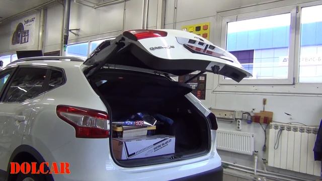 Установка электропривода крышки багажника Nissan Qashqai 2015г / Ниссан Кашкай смотреть онлайн