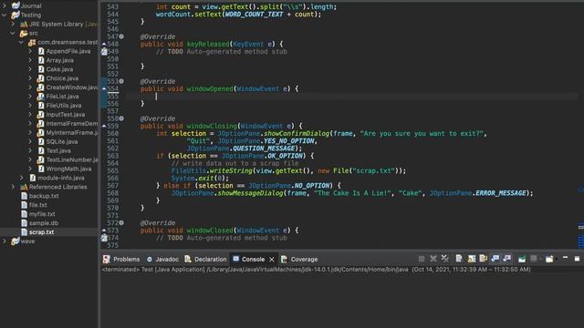 Java | Write and Read from Scrap File upon Opening Program смотреть онлайн