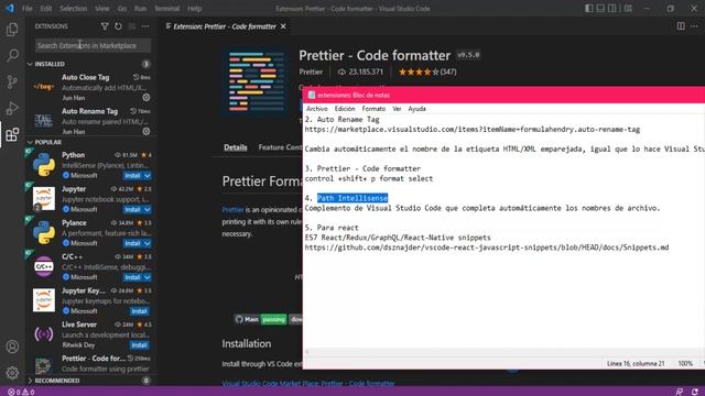 Añadir extensiones para Visual Studio Code, nuestras 5 extensiones básicas para empezar смотреть онлайн