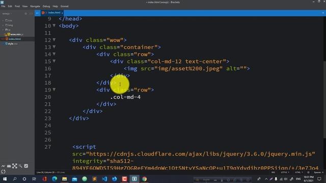 How to use animate CSS, animation effect with wow javascript jquery plugin Bangla tutorial смотреть онлайн