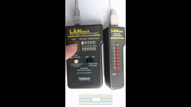 Определение оборванной 3 й пары UTP кабеля - сравнение LAN тестеров для витой пары! смотреть онлайн