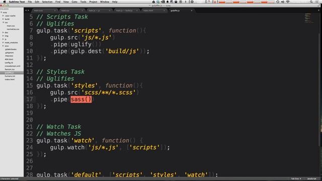 Learning Gulp #5 - Compiling Sass With Gulp смотреть онлайн